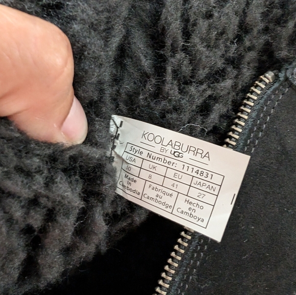 Koolaburra By UGG Aribel Tall 1114831 Womens Black Round Toe Zip Boots Sz 10 - Picture 9 of 9